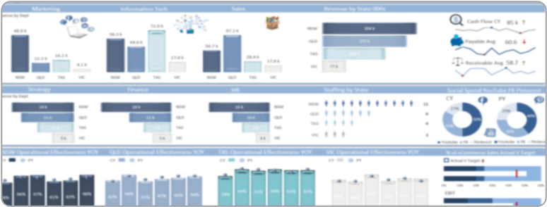 Data1 industry-driven dashboards and reports