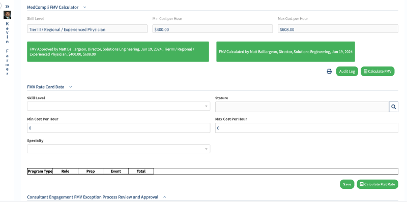 HCP Screen5 Fair Market Value Modeling and Data Services